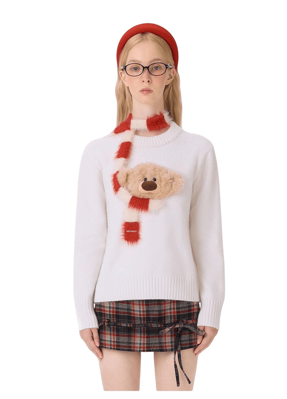Bear Knit Sweater &amp; Scarf Set