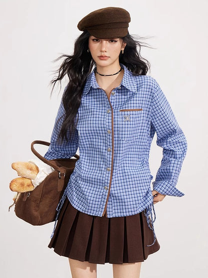 High-Waist Pleated Skirt