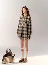 Black & Blue Vintage Plaid Shirt - CHINASQUAD
