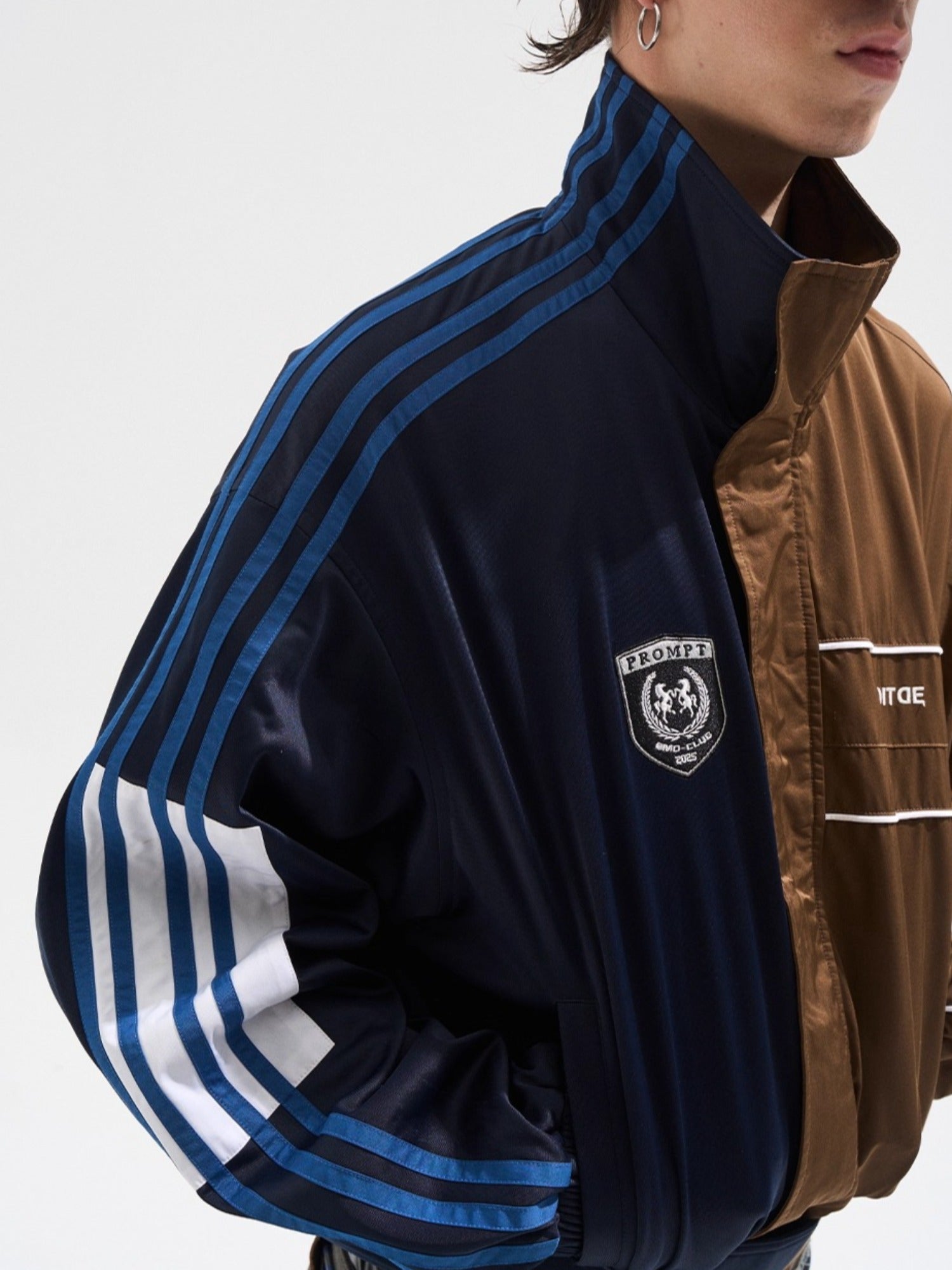 Yin-Yang Contrast Sports Short Jacket