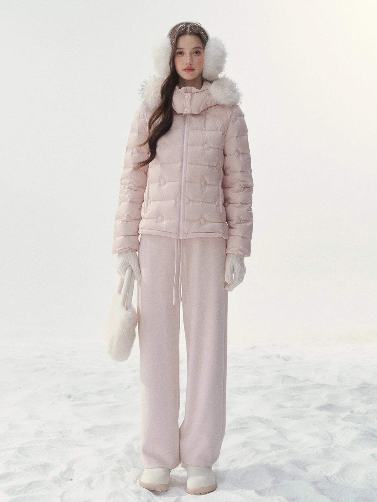 Embossed Sweet Dream Quilted Down Jacket