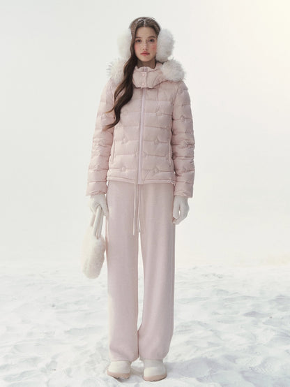 Embossed Sweet Dream Quilted Down Jacket