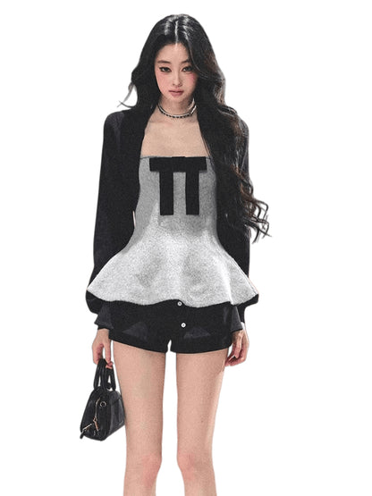 Princess-Style T-Shirt Tank &amp; Cape Two-Piece Set
