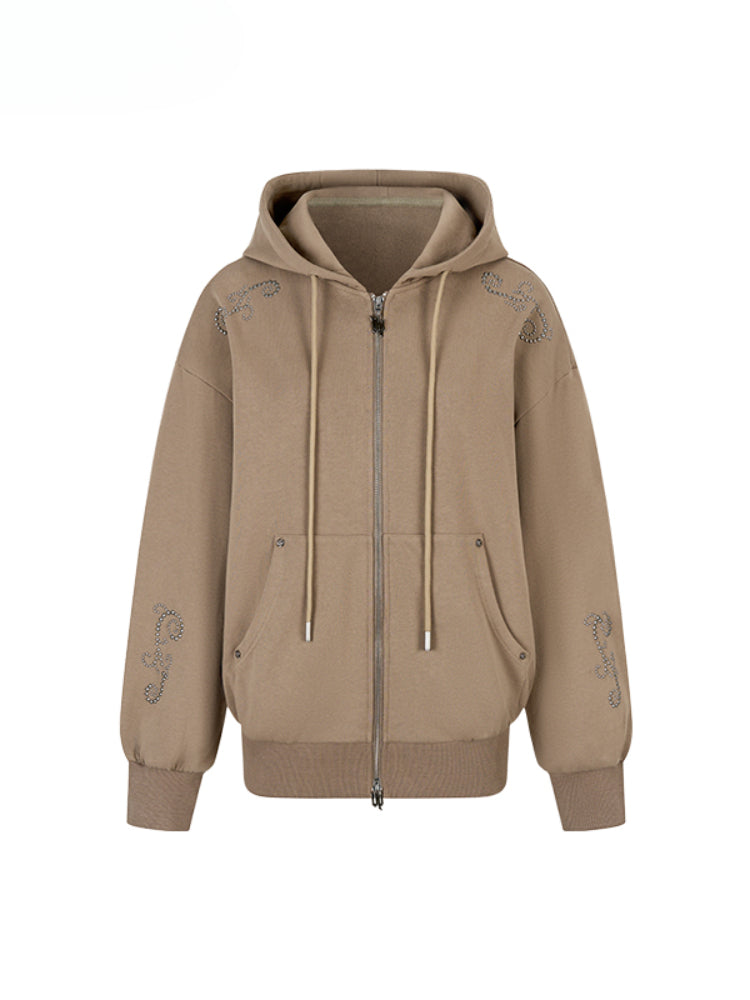Rivet Loose Zip-up Hoodie - CHINASQUAD