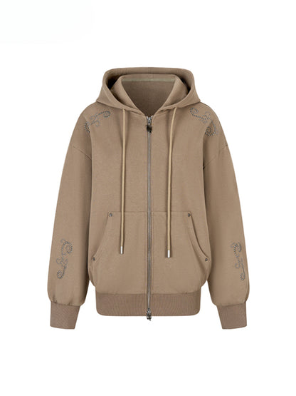 Rivet Loose Zip-up Hoodie - CHINASQUAD