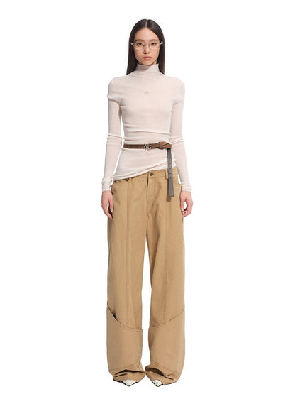 &quot;Djembe Series&quot; Meghan High-Neck Long-Sleeve Knit Sweater - CHINASQUAD