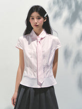 Pink Checkered Colorful Button Tie Shirt - CHINASQUAD