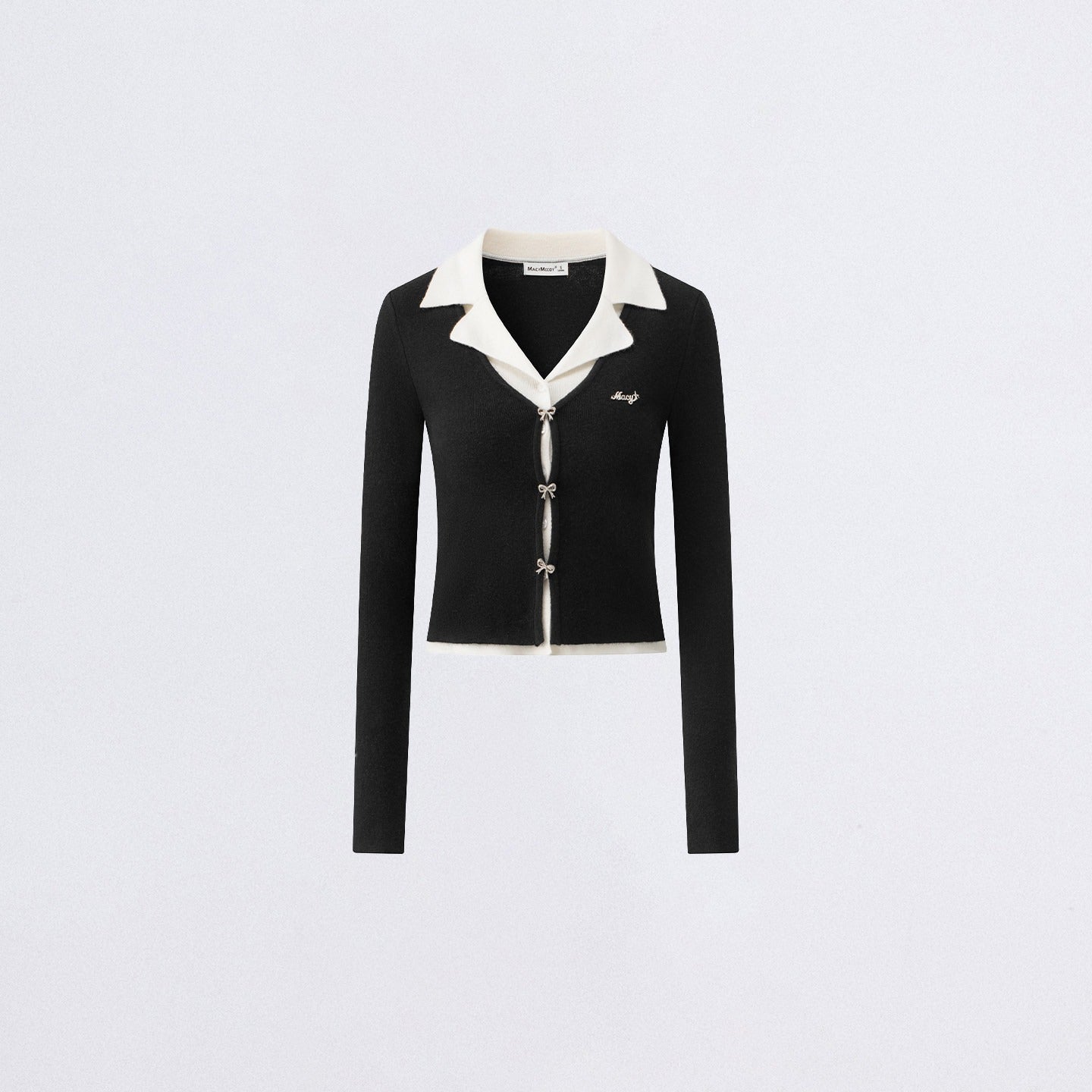Preppy Soft Knit Polo Long Sleeve Base Layer