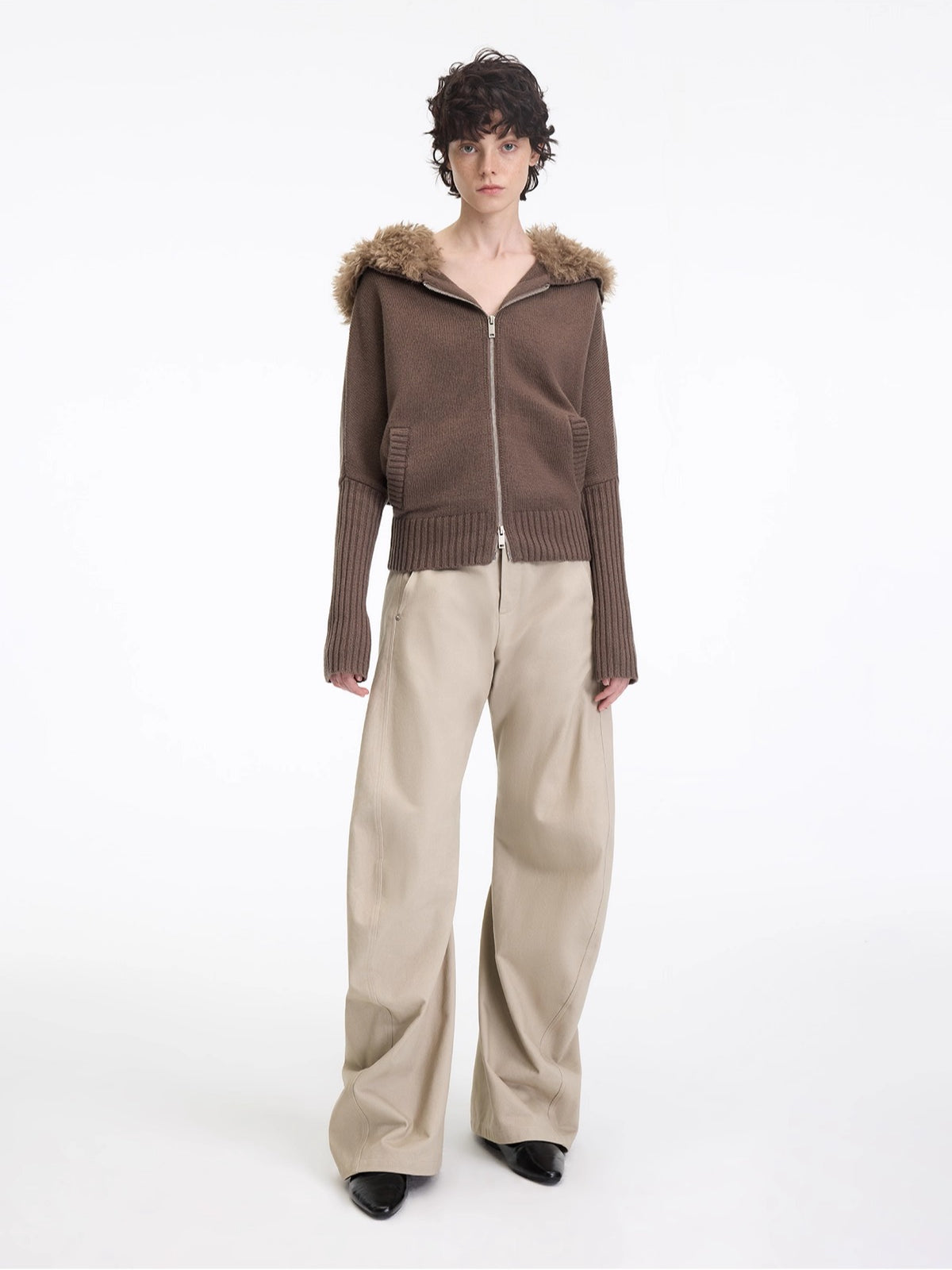 Asymmetrical Sculpted Utility Pants