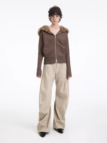 Asymmetrical Sculpted Utility Pants