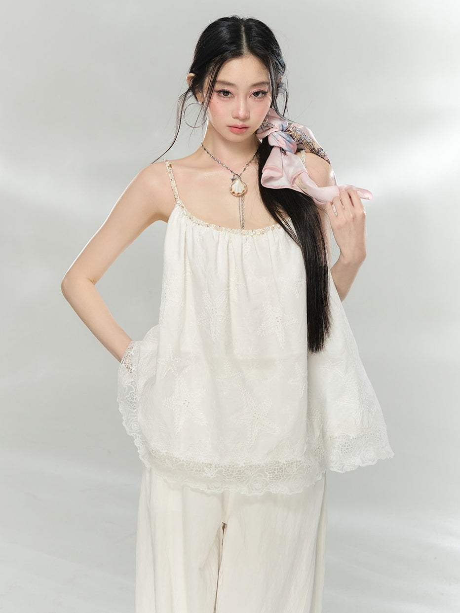 Starfish Embellished Relaxed Camisole