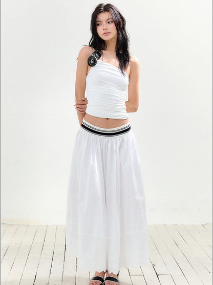 Striped Waistline Tutu Skirt - CHINASQUAD