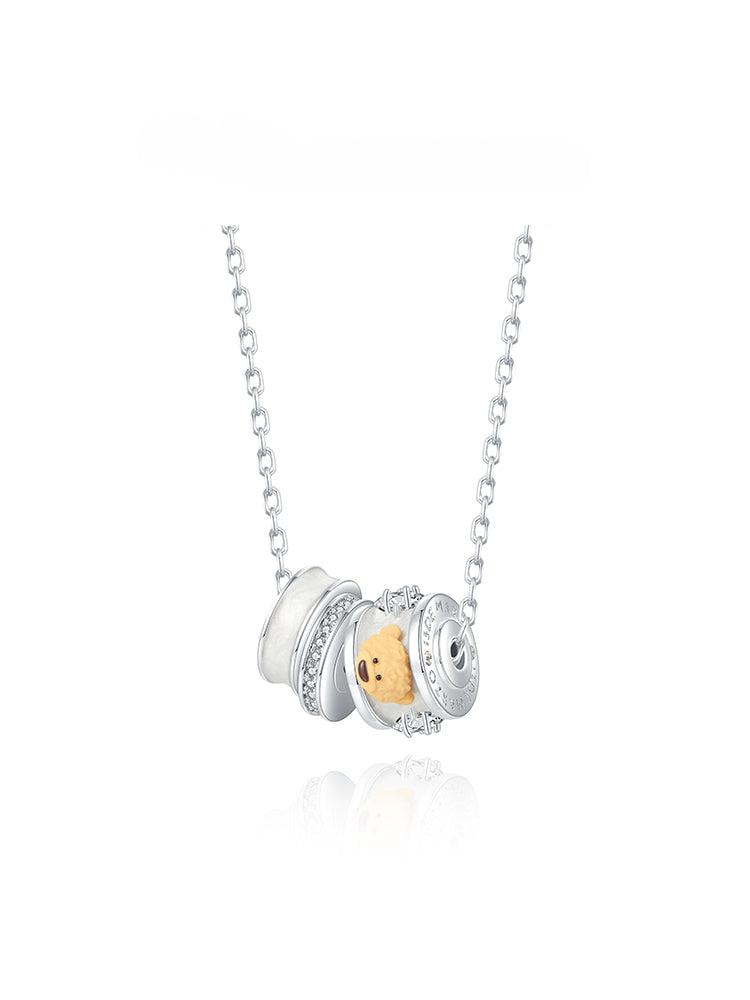 Zircon Bear Necklace