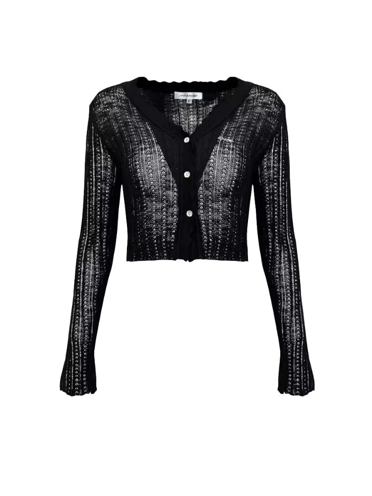 Lace-Trim UV Protection Cardigan