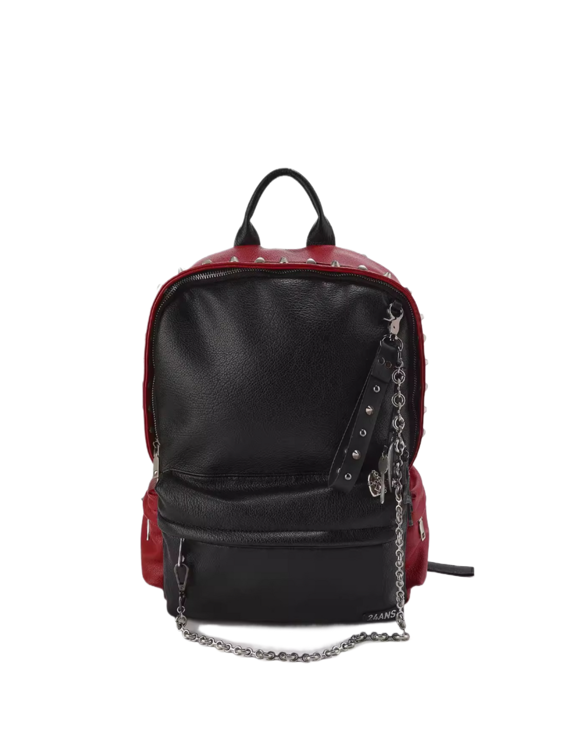 Dual-Tone Studded Punk Backpack