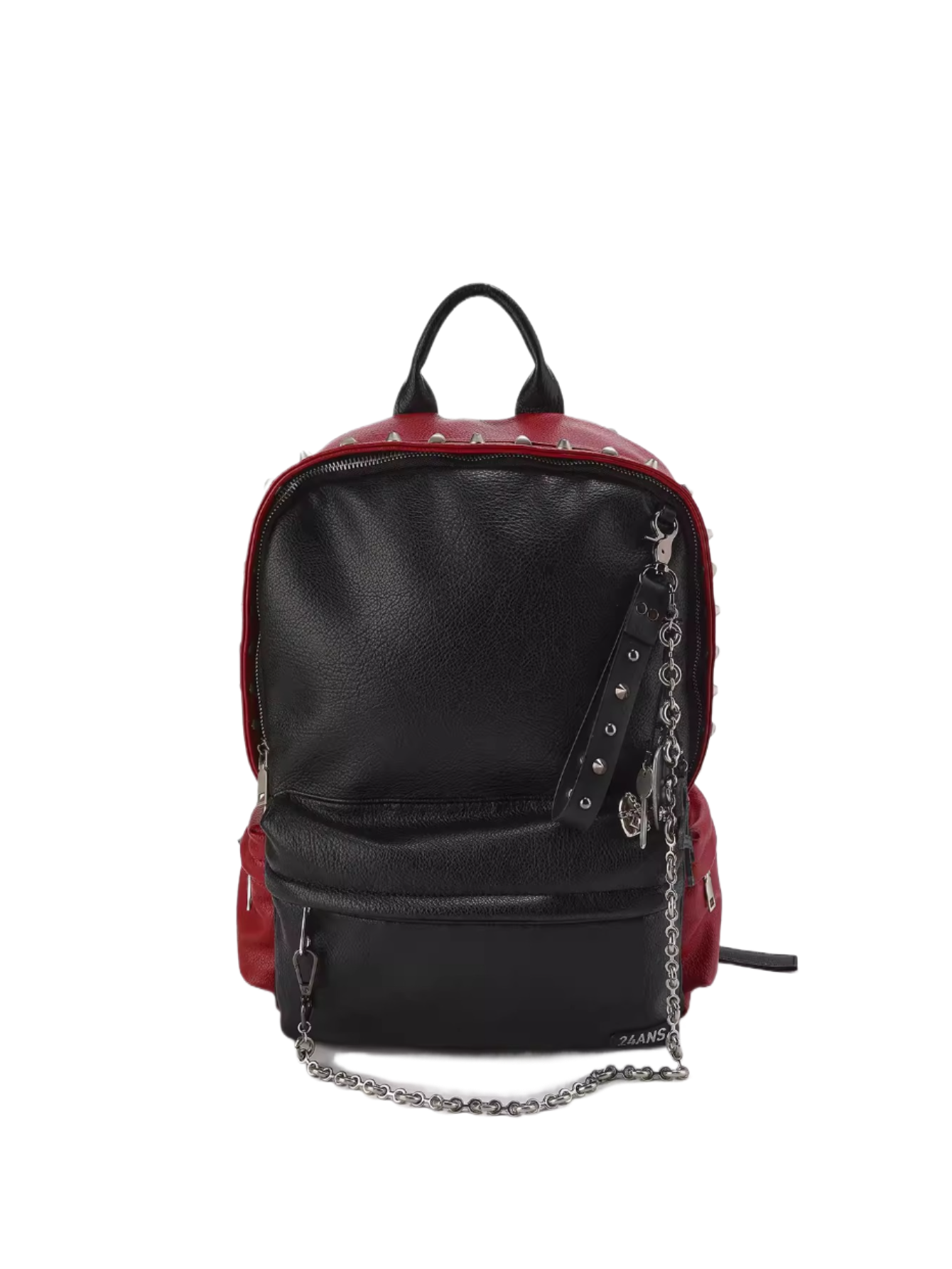Dual-Tone Studded Punk Backpack