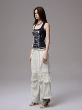 Hot-Stamped Gold & Silver Letter Printed Vest - CHINASQUAD