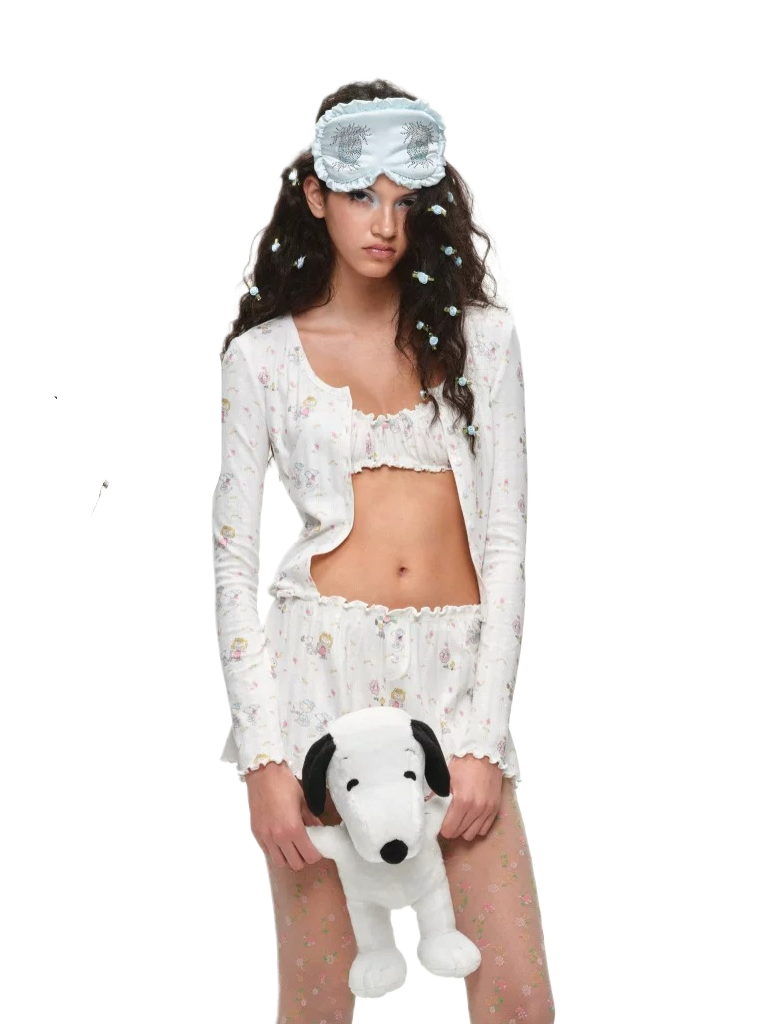 Snoopy Floral Loungewear Pajama Set 1Jinn Studio