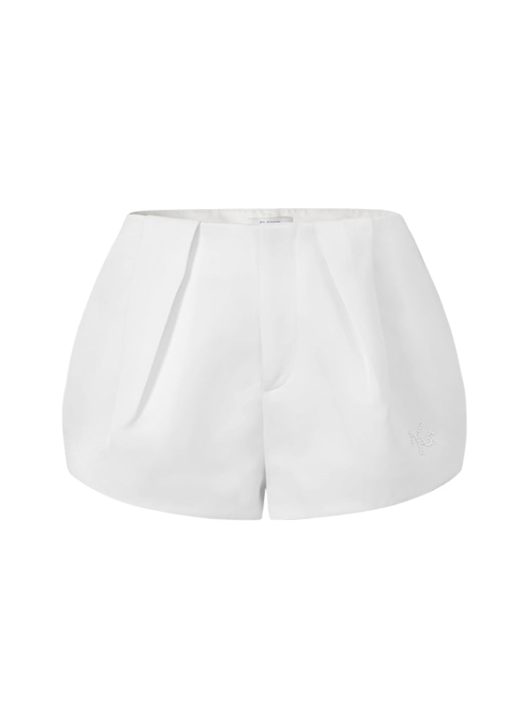 Pearl Diamond Satin Bouffant Shorts