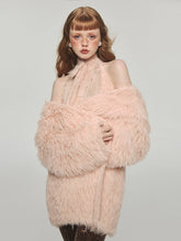 Mink Fur Coat with Tank Top Two-Piece Set - CHINASQUAD