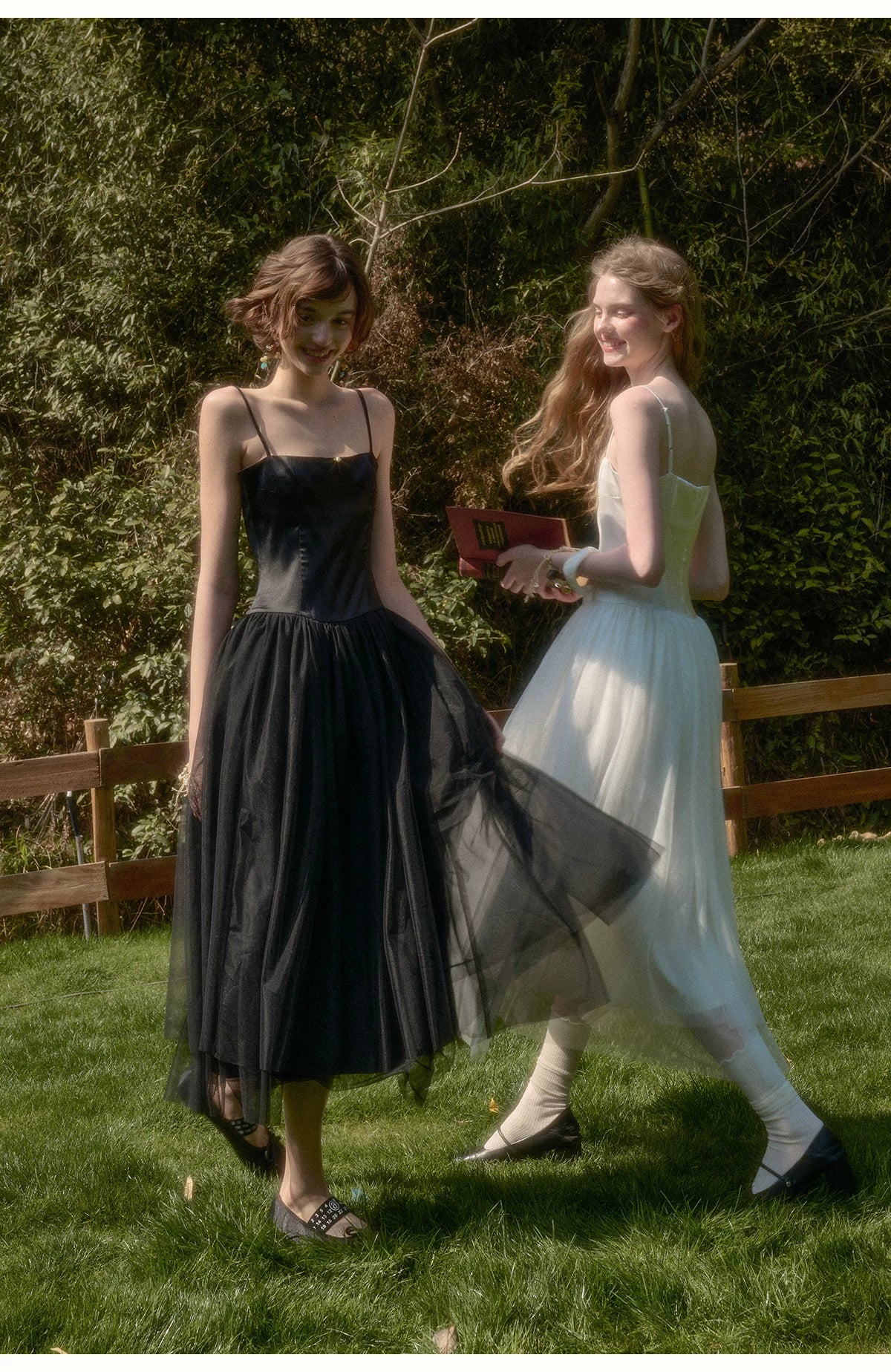 French Ballet Tulle Cami Maxi Dress