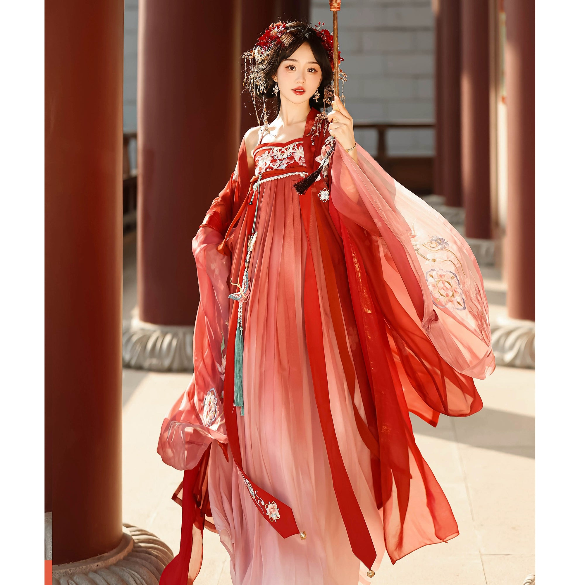 &quot;远山芙蓉&quot; Tang Dynasty Hanfu Set