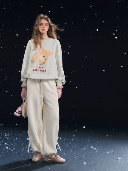 Velvety Jogger Lantern Pants