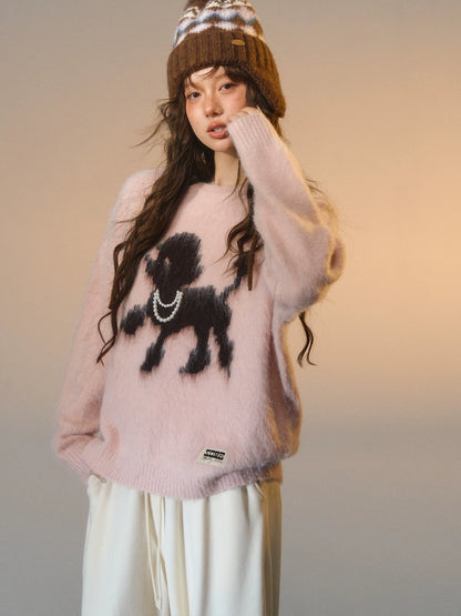 Playful Puppy Crewneck Sweater