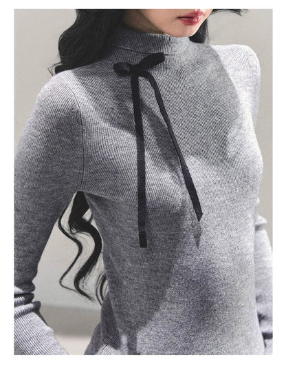 Velvet Touch Mock-Neck Knit Base Layer