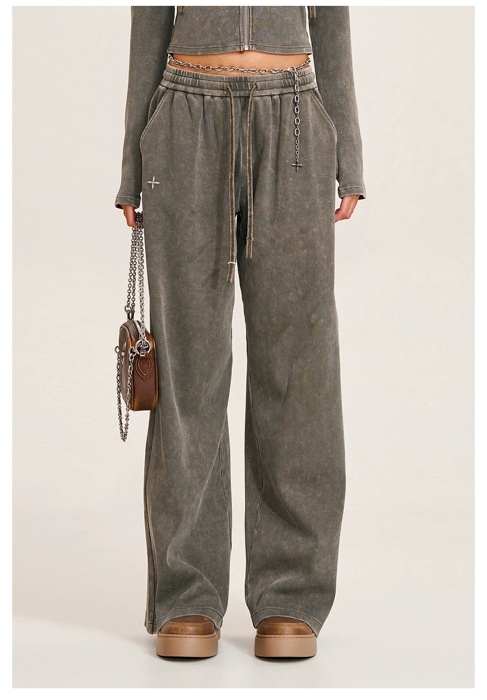 Wild Retro Straight Jogger Pants