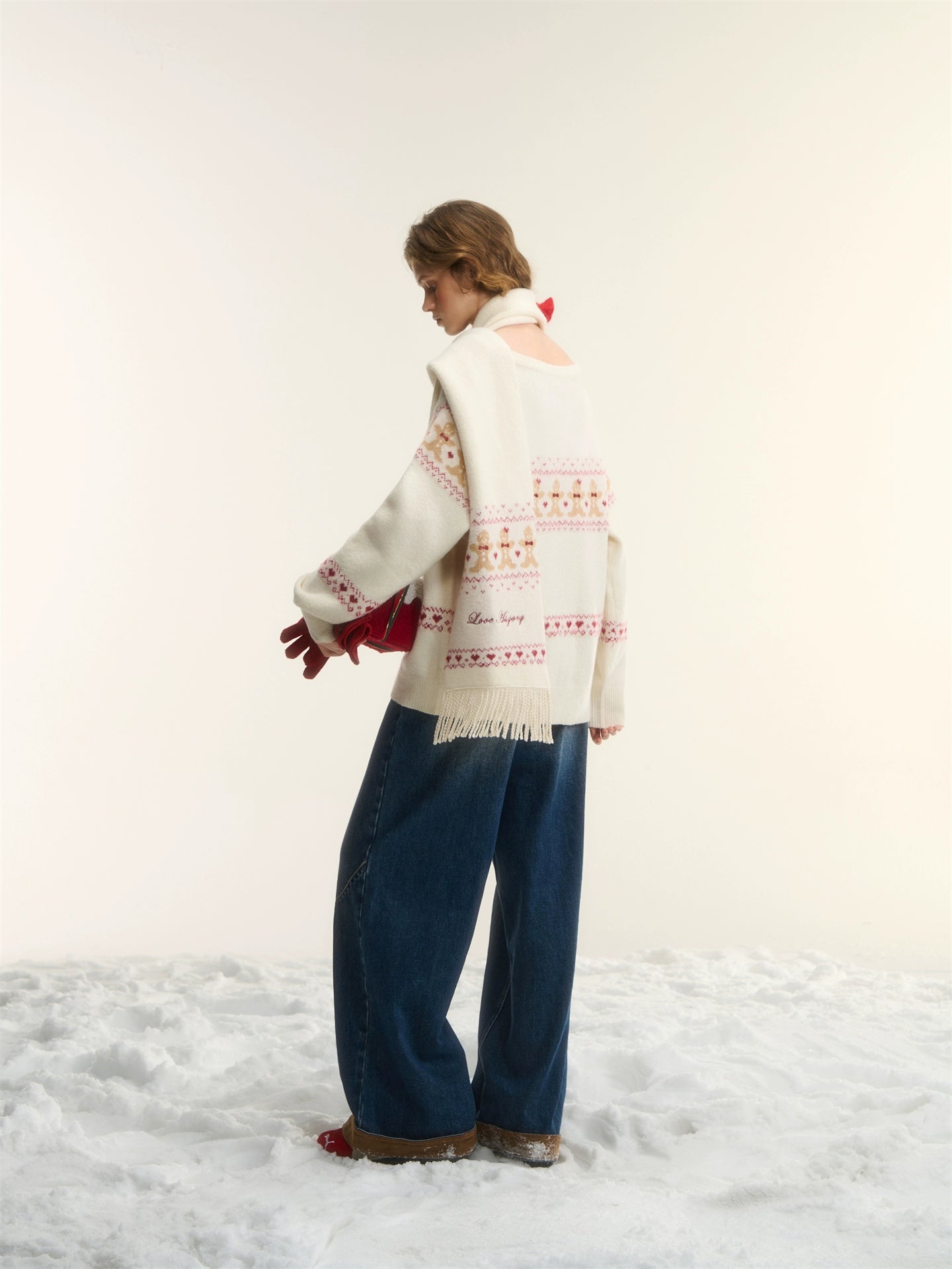 Wool-Blend Gingerbread Sweater