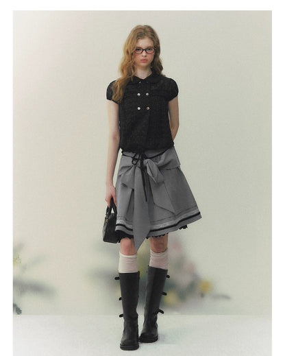 Academy Bow Lace A-Line Skirt