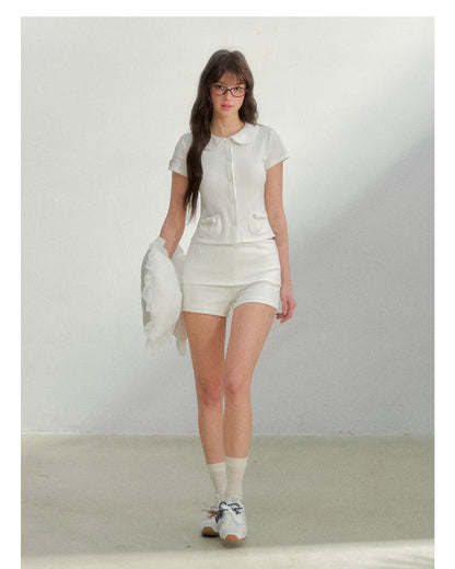 Summer Soliloquy Doll Collar Short Sleeve Tee