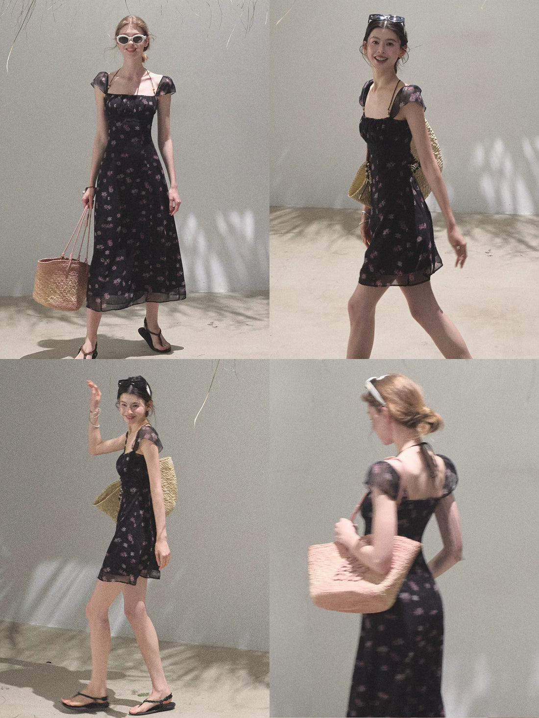 Moonlit Beaded Halter Waist-Cinched Dress