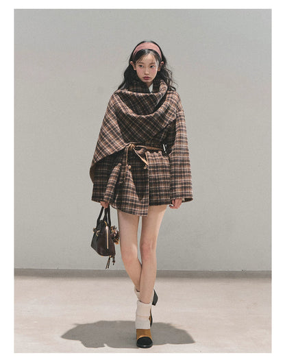 French British-Style Wool Coat