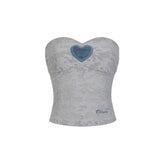 Tight-fitting Sweetheart Neckline Top - CHINASQUAD