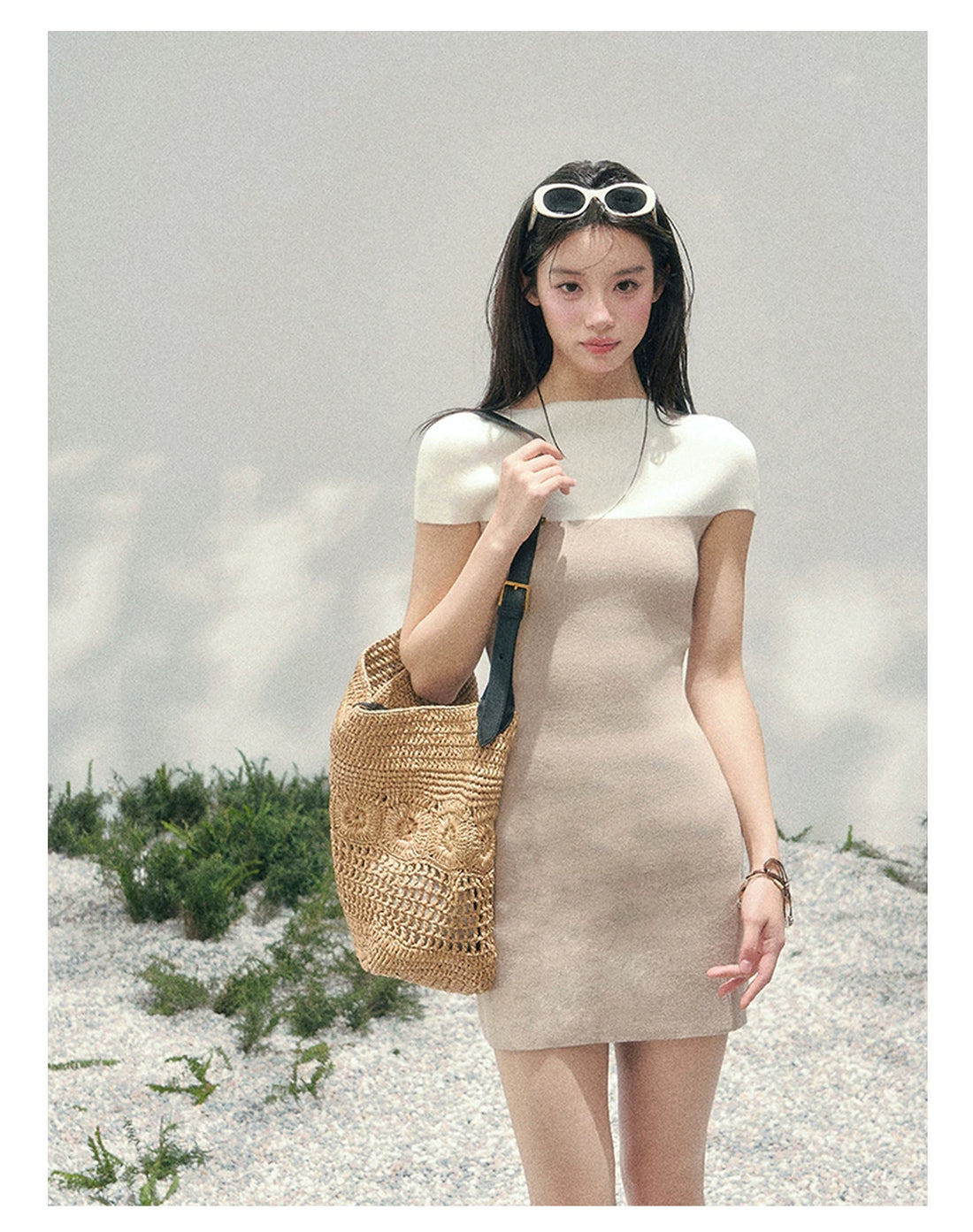 Moonlit Elegance Knit Dress