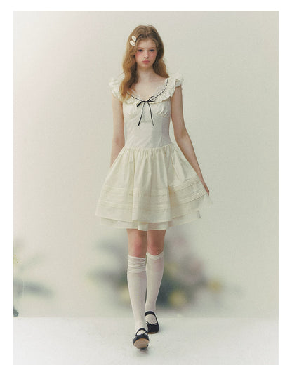 Seine Girl Ruffle Sleeve Dress