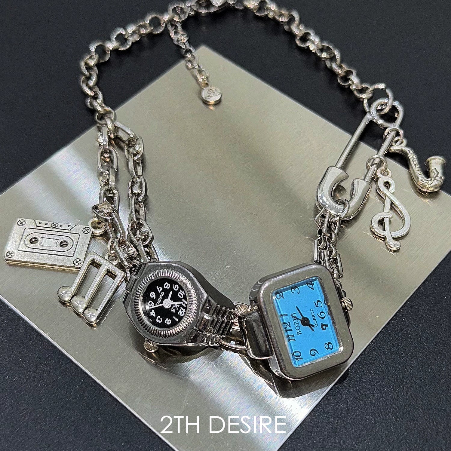 Watch Pin Choker Necklace