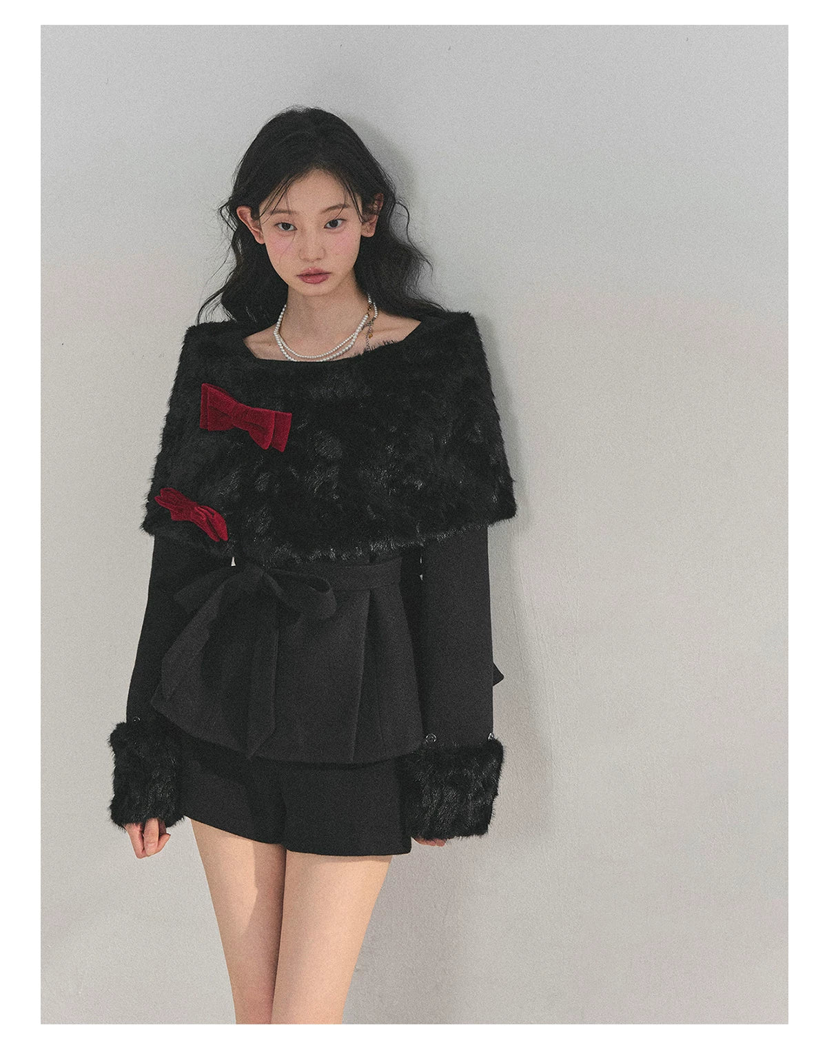 Light Luxury Cape Three-Piece Set