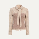 Polka Dot Preppy Shirt - CHINASQUAD