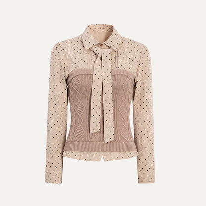 Polka Dot Preppy Shirt - CHINASQUAD