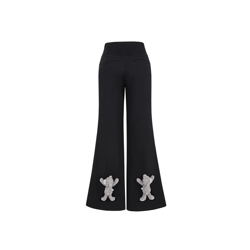 High-Waist Flared Sweatpants