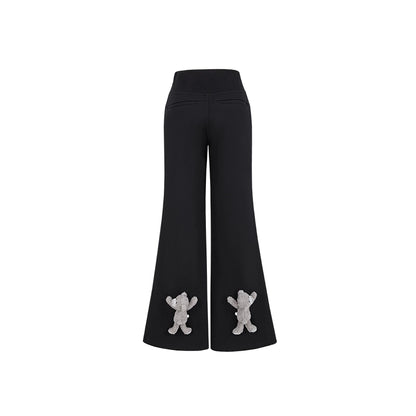 High-Waist Flared Sweatpants