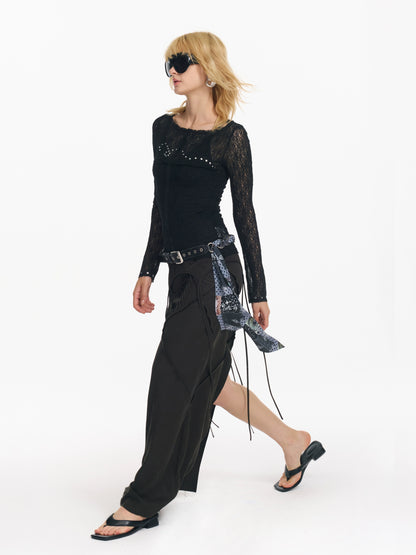 Retro Rivet Ring Punk Belt