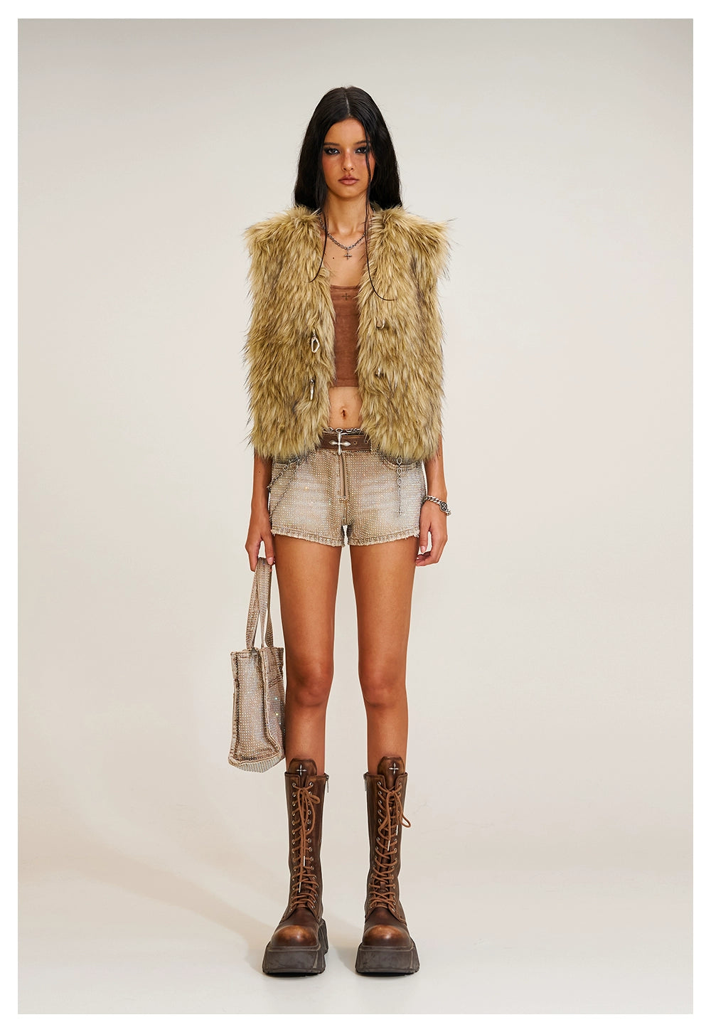 COMPASS Prairie Faux Fur Vest