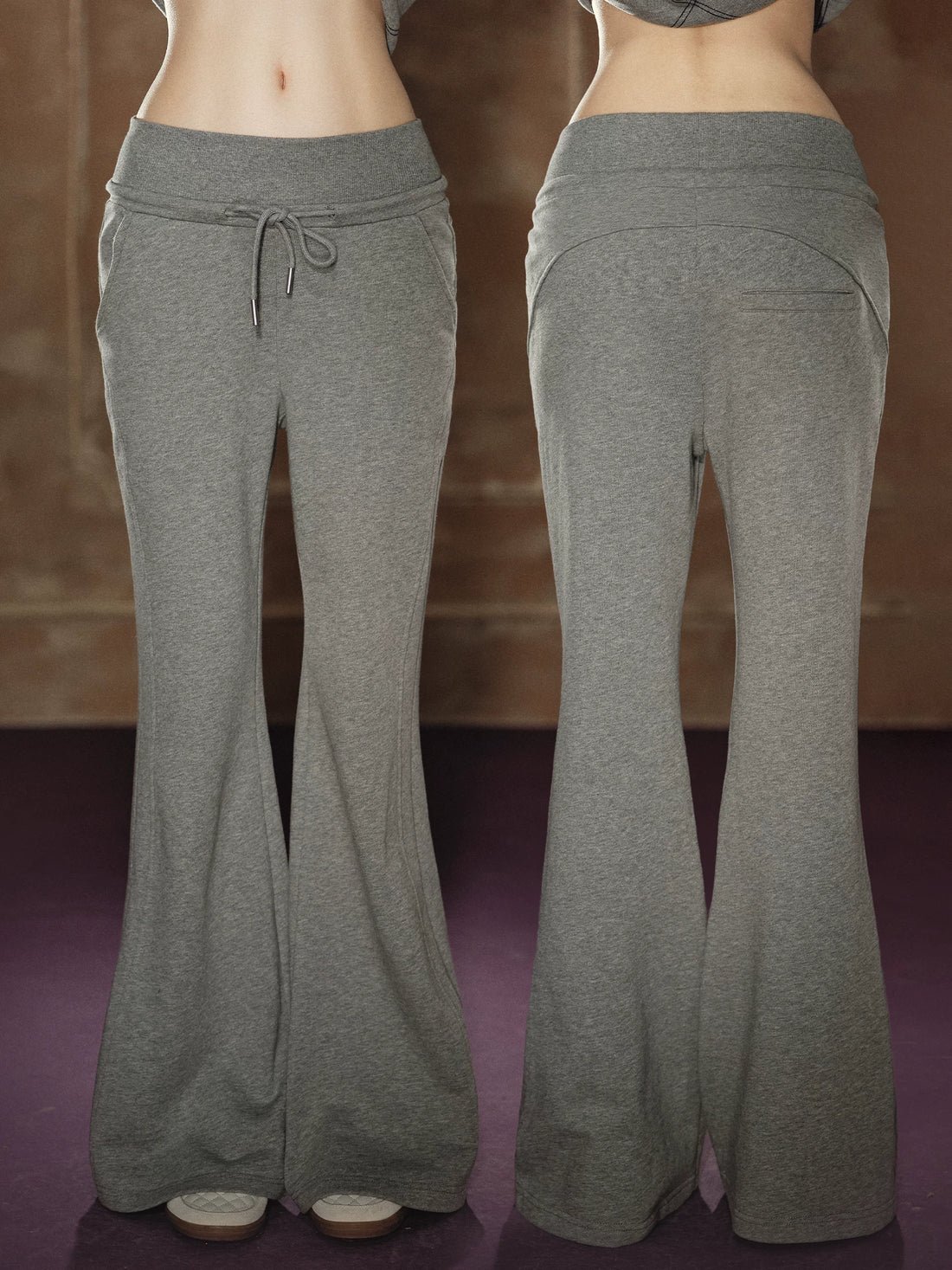 AGAM STUDIO Off-Shoulder Sweatshirt &amp; Flared Wide-Leg Sweatpants Set – view 23