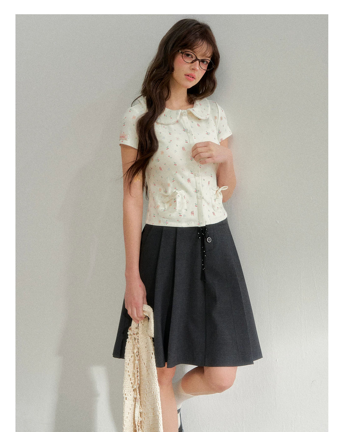 Summer Soliloquy Doll Collar Short Sleeve Tee