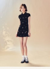 Black Velvet Dress - CHINASQUAD