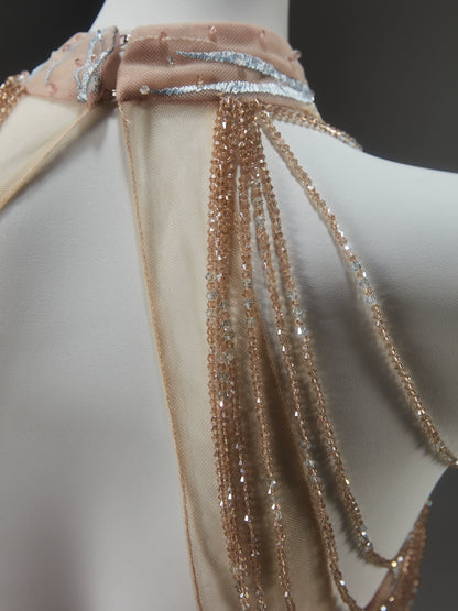 Golden Ling Aurora Beaded Couture Gown